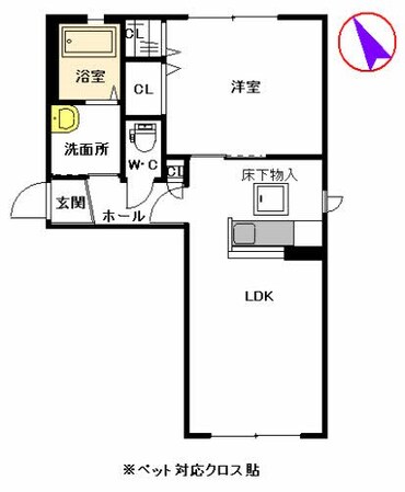 シャーメゾン朱雀の物件間取画像